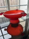 Vintage Depression Frosted Satin Glass Cigarette Cigar Ashtray