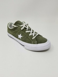 one star vintage suede low top