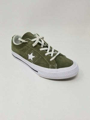 one star vintage suede low top
