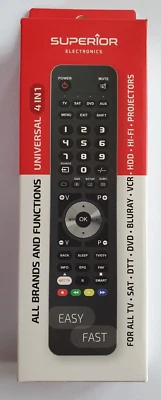 Superior Freedom 4 in 1 - PC Programmierbare Universal Fernbedienung