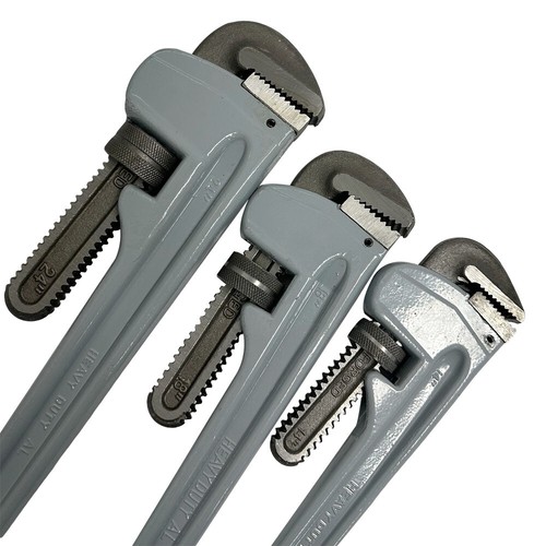 Juego de 3 llaves de tubería de aluminio, 14", 18", 24", llave de plomería ajustable, forjada por gota - Imagen 4 de 4