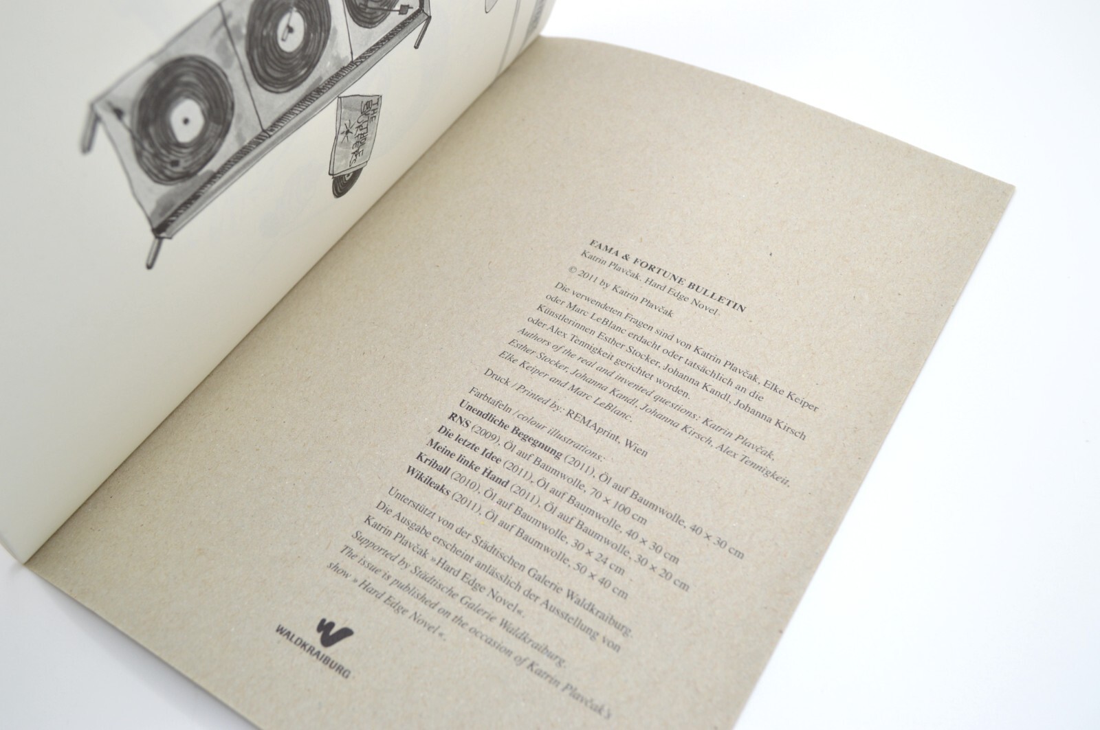 Fama & Fortune Bulletin 34, Are You a Painter or an Artist?, Katrin Plavcak 2011