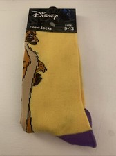 DISNEY Lion King Timon Socks Size 9-13 NWT Free Shipping