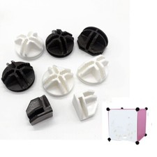 20x Closet Clasp Buckle Clip Spare Parts Replacement Corner Cube Wire Storage