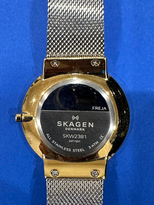 Skagen SKW3017 Freja Rose Gold Tone Silver Dial Mesh Band  display picture 1