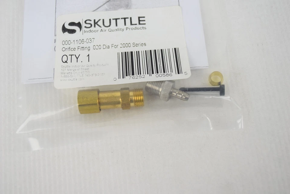 Skuttle 000-1106-037 Orifice Fitting .020 Dia For 2000 Series - Image 2 of 3