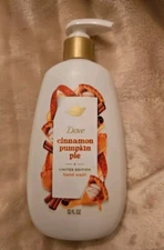 Dove CINNAMON PUMPKIN PIE Holiday Treats Limited Edition 12oz Hand Wash Bottle