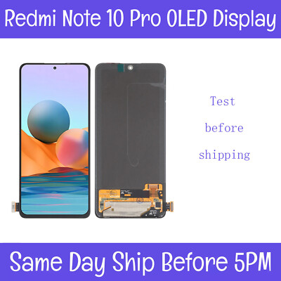 Xiaomi Redmi Note 10 Pro M2101K6G OLED LCD Display Screen Touch Digitizer