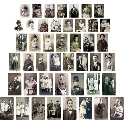 IdeaOlogy Found Relative Vintage Portraits 45/Pkg by Tim Holtz TH93798
