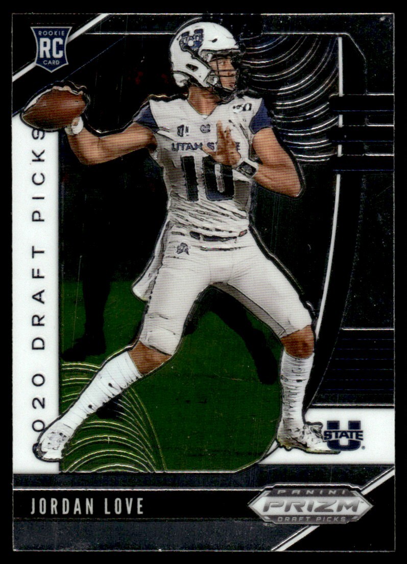 JORDAN LOVE 2020 PANINI PRIZM DRAFT PICKS RC #148