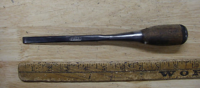 Vintage Stanley  Everlast Bevel Edge Steel Cap Socket Chisel,3/8'' X 9-1/16'',VGC