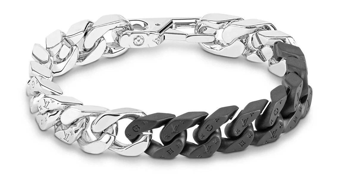 Louis Vuitton Chain Links Bracelet, White, One Size