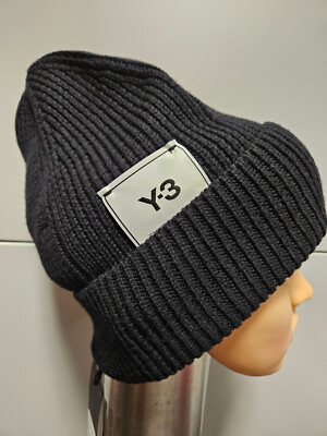 Y-3 YOHJI YAMAMOTO Adidas CL CL KLASSISCH Logo BEANIE Strickmütze Kappe