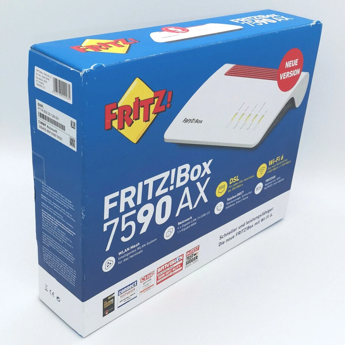Ich beschwere mich Wo schnell avm fritz box 7590 ax wi fi 6 Übersetzen