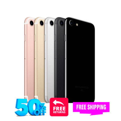 Apple iPhone 7 -32GB 128GB- CDMA Unlocked Att TMobile iOS LTE Rose Gold/Red 4G