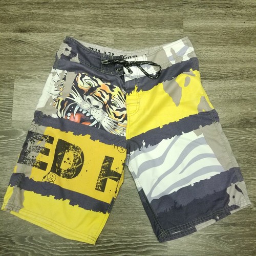 Ed Hardy Board Shorts Swim Trunks Tiger 