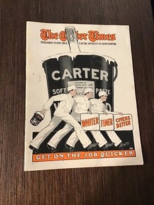 1929 Booklet THE CARTER TIMES for CARTER WHITE LEAD PAINT CO. 25th Year