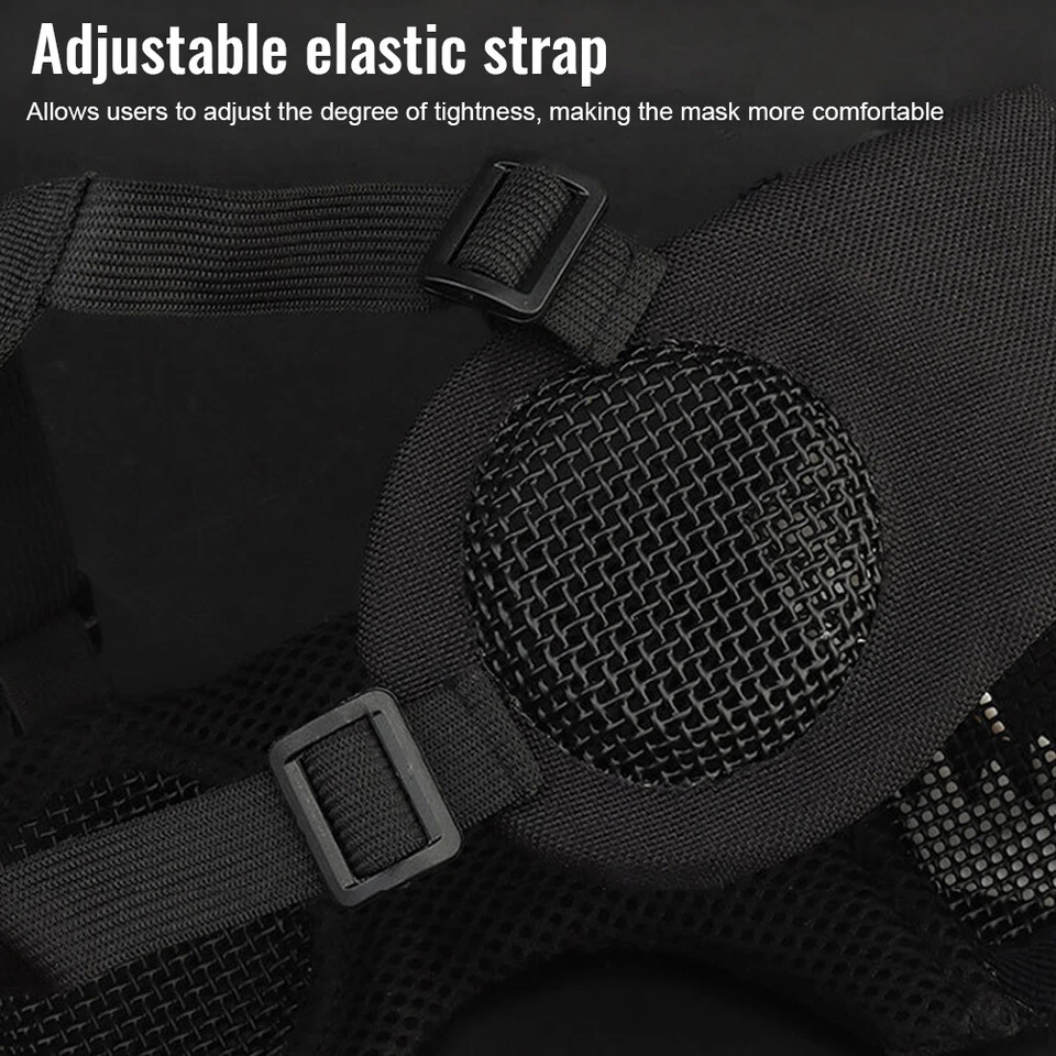 Malla Plegable Esqueleto Media Cara Cubierta Halloween Colmillos Terror Terror Disfraz Accesorios Foto 3 de 4