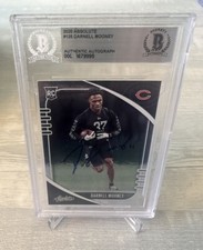 Darnell Mooney Falcons 2020 Absolute RC Autographed Card Beckett Slabbed COA