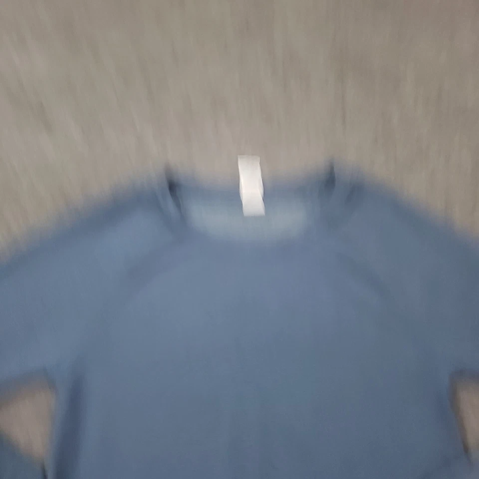 Suéter Danskin Mujer Pequeño Azul Manga Larga Cuello Redondo Alto Bajo Activo Damas Foto 3 de 4