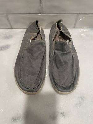 Hey Dude Mens Steppa Loafers Shoes Gray Canvas Size: 11 | eBay display picture 1