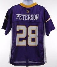 MINNESOTA VIKINGS NFL Football Jersey #28 Adrian Peterson Kids Large (7) Child L