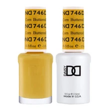 DND Soak Off Gel Polish and Nail Lacquer - 746 - Buttered Corn