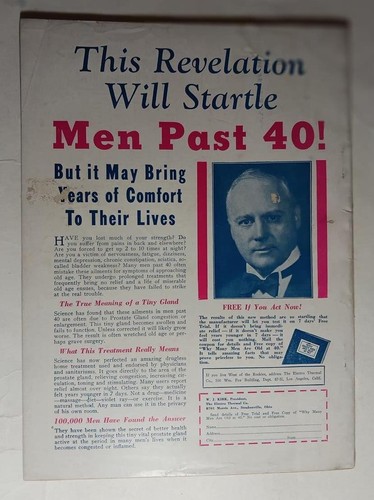 EASY MONEY PULP #1 APRIL 1936 PARKHURST COVER ROBERT LESLIE BELLEM SCARCE NICE - Picture 4 of 7
