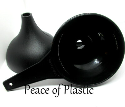 Tupperware New Set 2 Funnels Giant Hershey Kiss Valentine Funnel Black