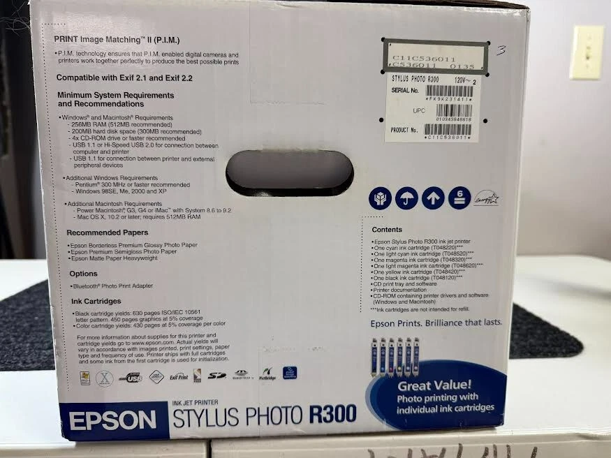 Epson Stylus Photo R300 Digital Photo Inkjet Printer Brand NEW Never Opened - Image 4 of 4
