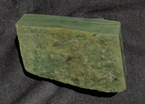 B C Jade Big Green Nephrite Thick Fine Ingot 298 Grams - 10.5 Oz BC Canada - Picture 9 of 9