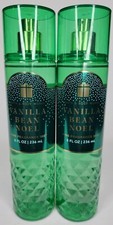 BATH  BODY WORKS LOT OF 2 VANILLA BEAN NOEL FINE FRAGRANCE MIST BODY SPRAY...