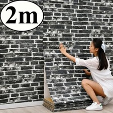 3D Wall Sticker 70cmx2m Self Adhesive Imitation Brick Wallpaper Living Room Wall