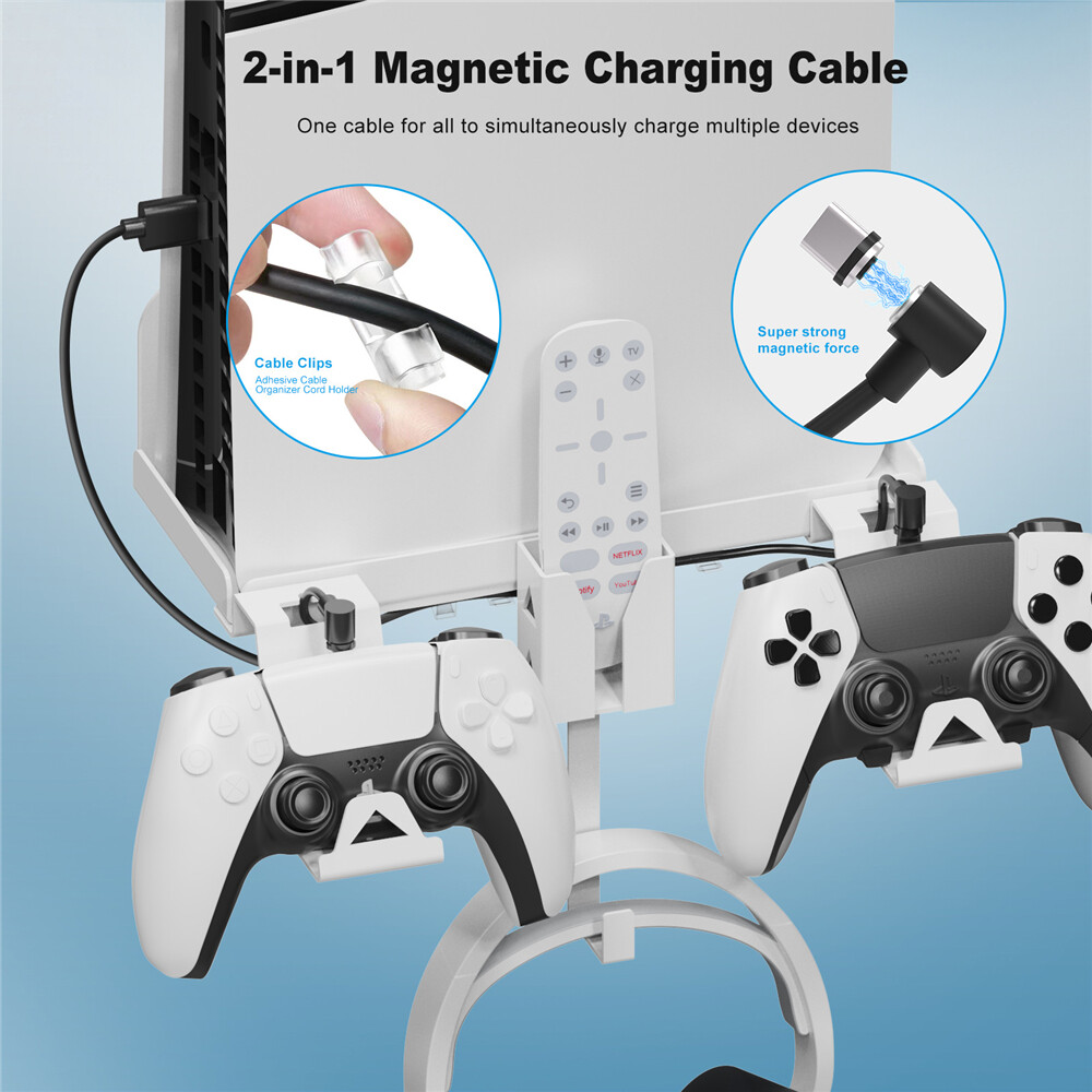 For PS5 slim console wall mount bracket for PS5 slim controller charging cradle, base carga mando ps5 - Vimarsana News