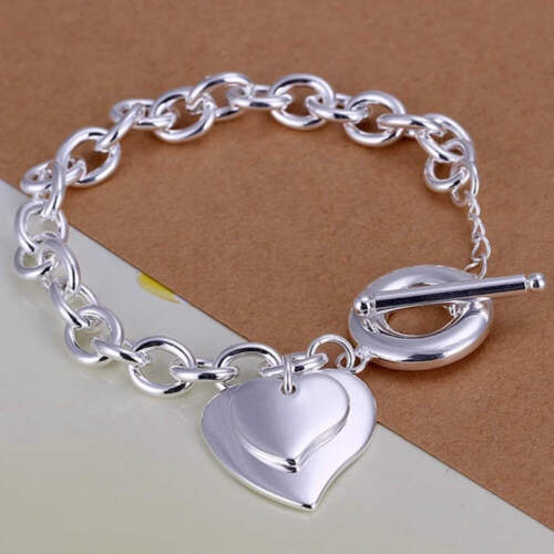 Sterling Silver Square Chain Bracelet for Women & Men Wedding Gift - Picture 21 of 30
