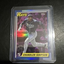 Topps Update 2025 Chandler Simpson #U90-6 Tampa Bay Rays Rookie 35th Anniversary