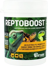 Vetark Reptoboost Power, Electrolyte & Probiotic Boost for Reptiles & Tortoise,