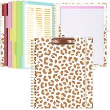Clipboard with Storage 8.5 X 11  Padfolio Organizer, Spiral Portfolio Letter S...