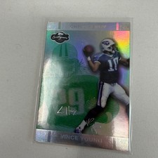Tarjeta 8 Topps Co-firmantes Vince Young Chris Henry Titans 2007 lámina de plata 54/75