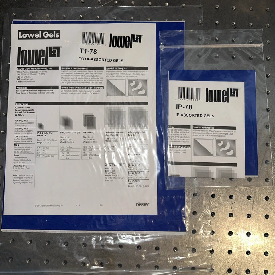 Funda Lowel con Pro-light, V-light, geles y 2 soportes Foto 2 de 4