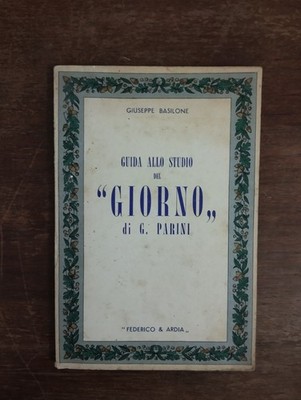 STUDIENFÜHRER DES ''TAGES'' VON G. PARINI BASIL 1956 FEDERICO & ARDIA