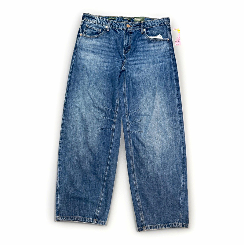 Wild Fable Women's Blue Wide-Leg Jeans High Rise Medium size 12