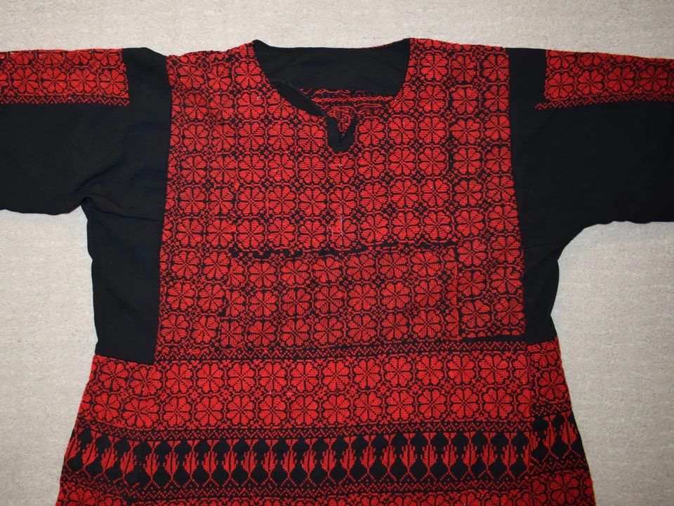 Bordado a mano Tatreez Thobe - Vestido de caftán beduino palestino - caftán é... - Imagen 2 de 4