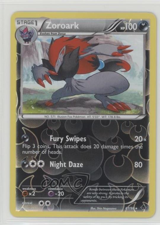 Zoroark Reverse Foil Pokémon Black & White: Emerging Powers #67