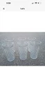 6 Vintage Anchor Hocking Diamond Cut Quilted Pattern Clear Drinking Glasses NICE