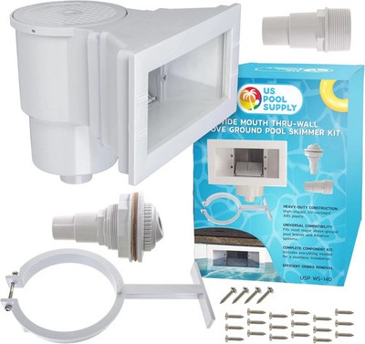 Wide Mouth Thru-Wall above Ground Pool Skimmer Kit