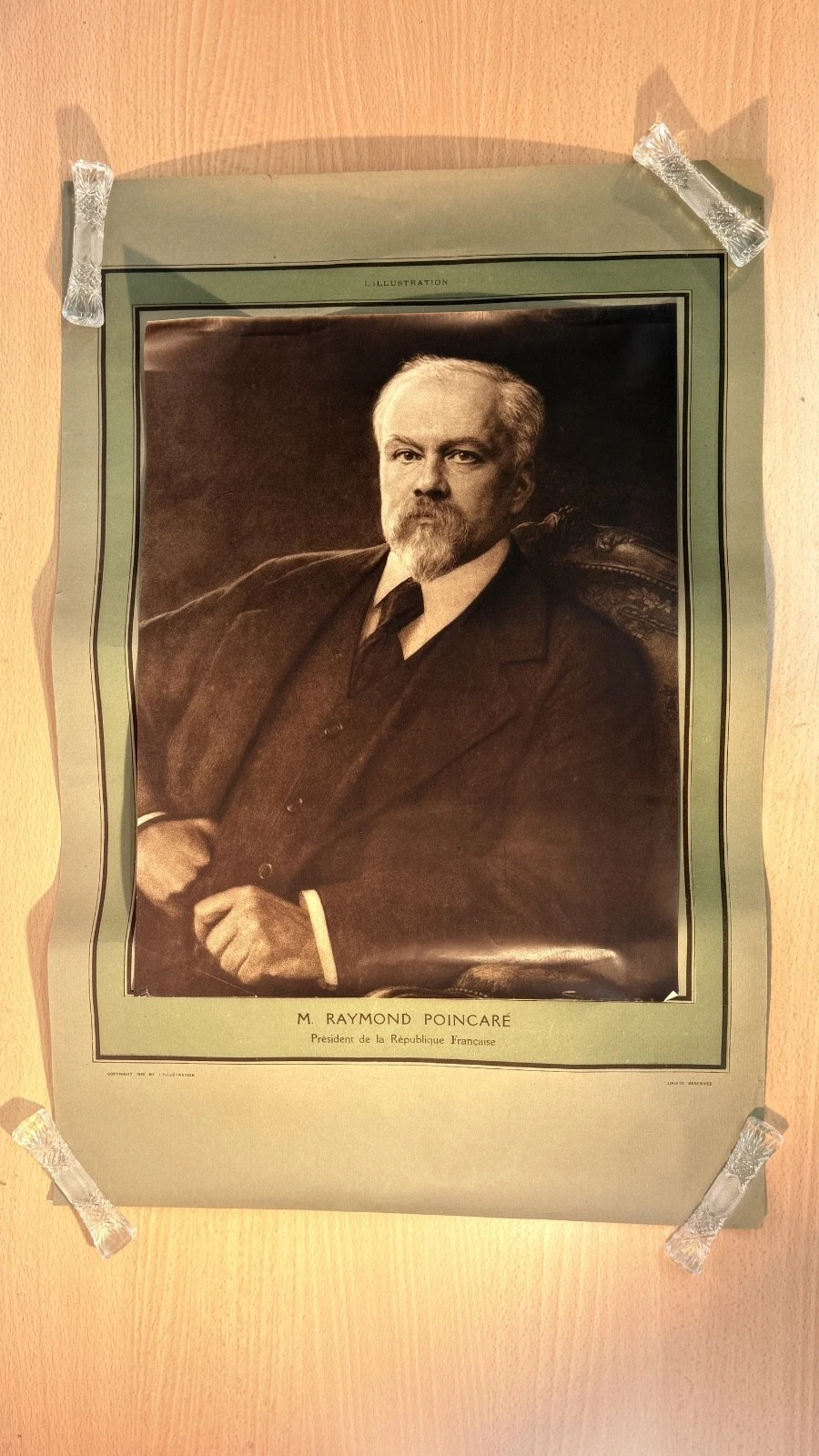 Portrait Raymond Poincaré Président République L’Illustration 1919