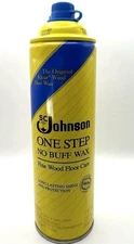 SC Johnson One Step No Buff Wax Fine Wood Floor Care 15oz- Discontinued