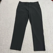 Vuori Pants Mens 34 Black Fleet Commuter Performance Golfing Office Chinos 34x30