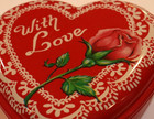 Vintage Ullman Co Heart Shaped Plastic Gift With Love — photo 5